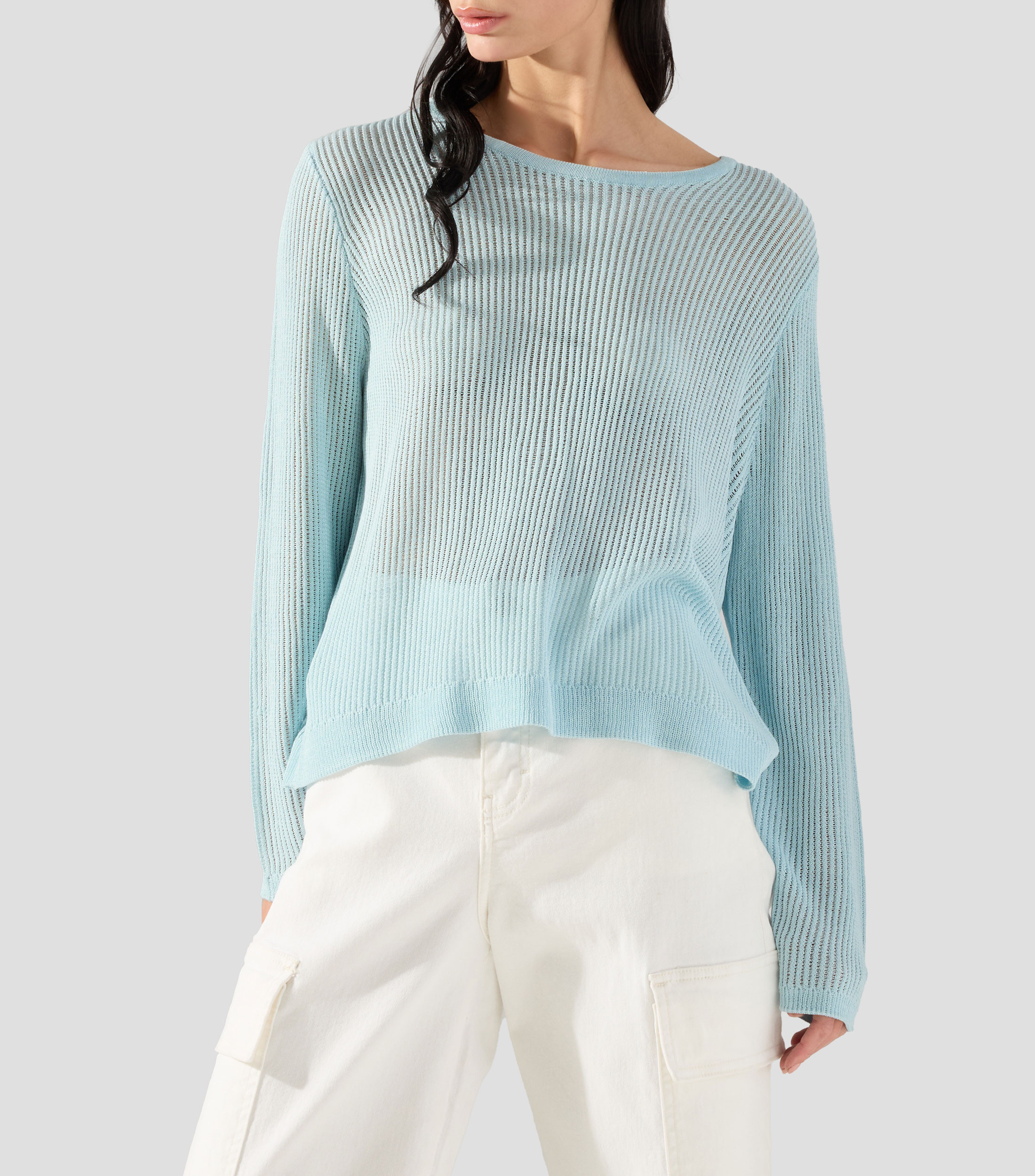 Suéter cuello redondo Mujer